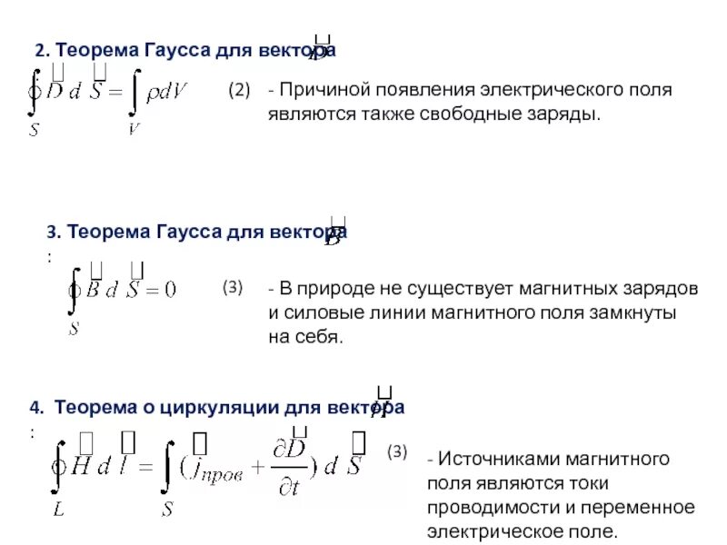 Теорема гаусса для вектора в. Теорема гаусса для магнитного поля в теории максвелла. уравнение гаусса для магнитного поля.