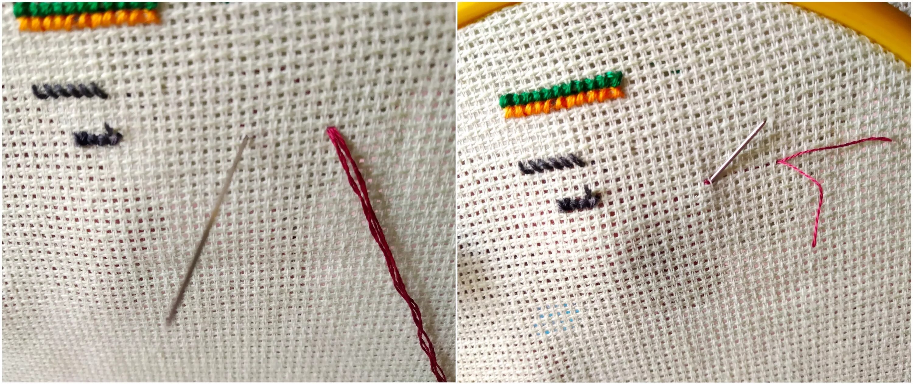 Как соединить нитки в вязании. Микростежок в вышивке. Без узелков. Без узелков. Закрепка нити при вышивке.