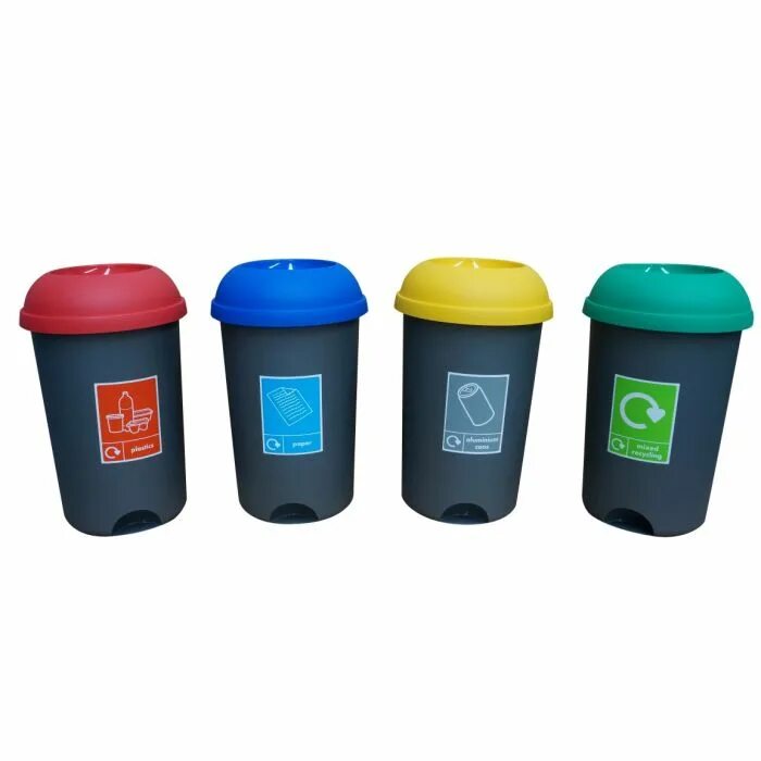 Bin open. Litter bin. use litter bins.