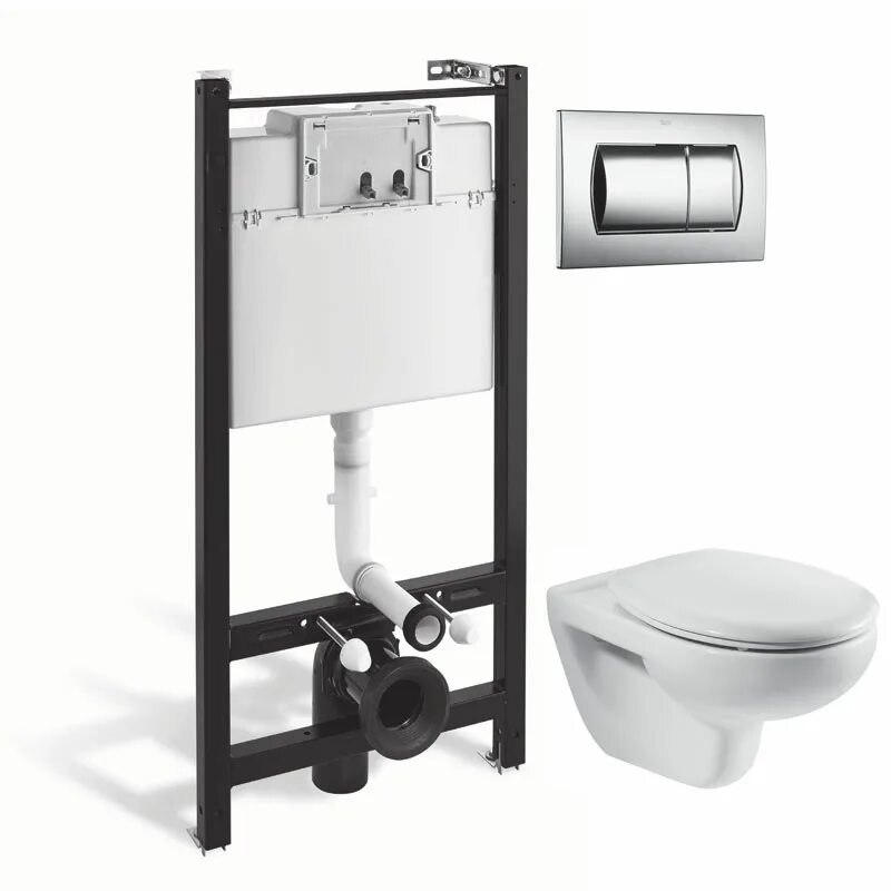 Roca Active WC инсталляция. Roca Mateo [893100010]. Комплект Roca Mateo. Рамная инсталляция Roca Active a89011001r.