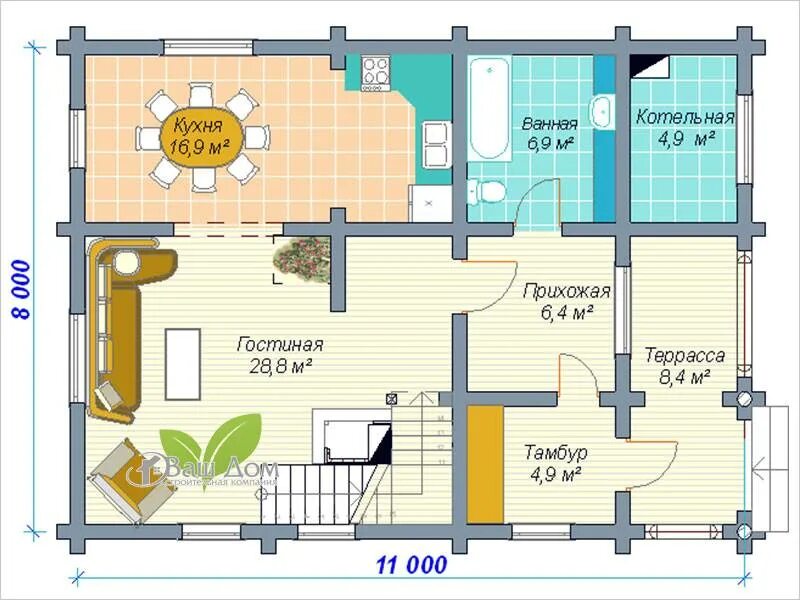 Дом 4 комнаты 2 этажа. Планировка баня, 2 спальни, кухня-гостиная. Планировка дома с двумя комнатами. Планировки одноэтажных домов. Проект 1 этажного дома.