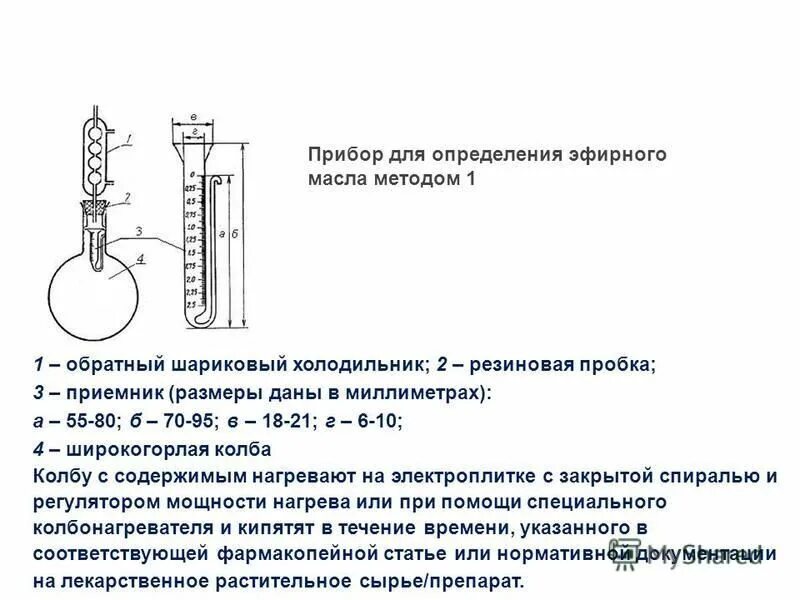 Методы определения содержания масел. Прибор для определения эфирного масла методом 1. прибор гинзберга для определения эфирного масла. прибор клевенджера для определения эфирного масла. прибор для определения эфирного масла методом 2.