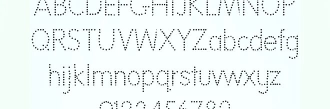 Dot font
