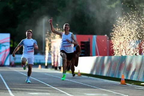 Результат забега на 100 метров