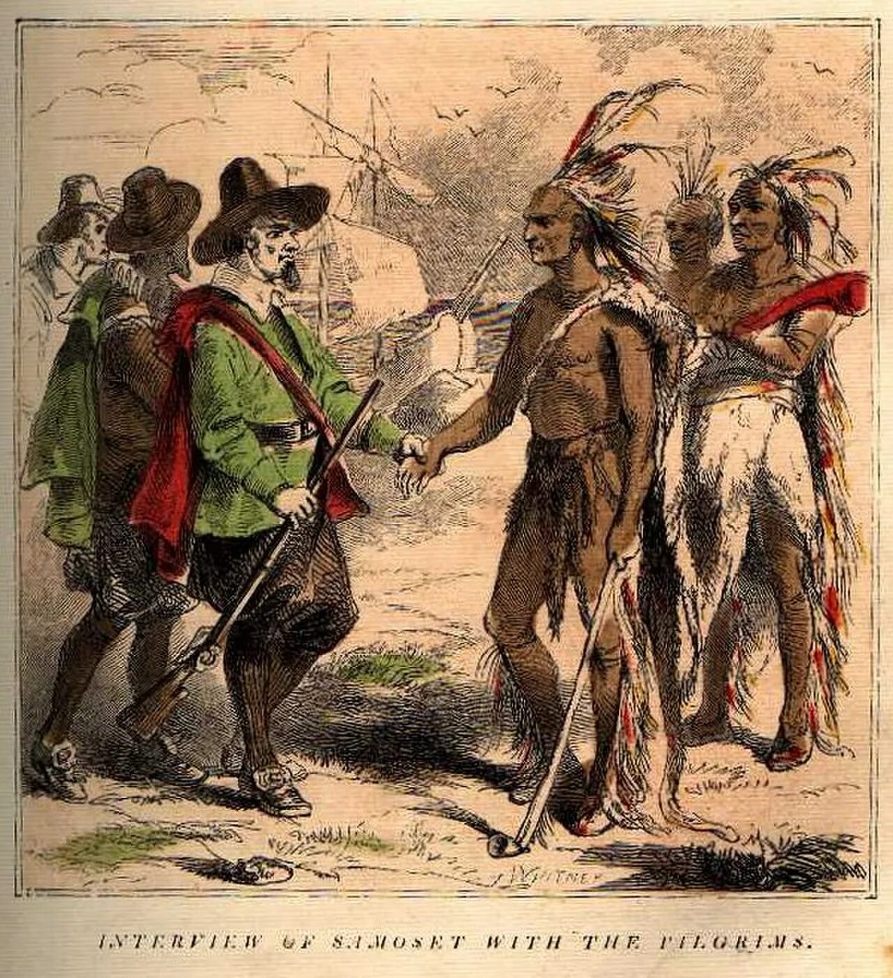 Первые пилигримы. Колонисты Северной Америки 18 век. Встреча индейцев и европейцев. Индейцы и первые поселенцы. Индейцы и Колонисты.