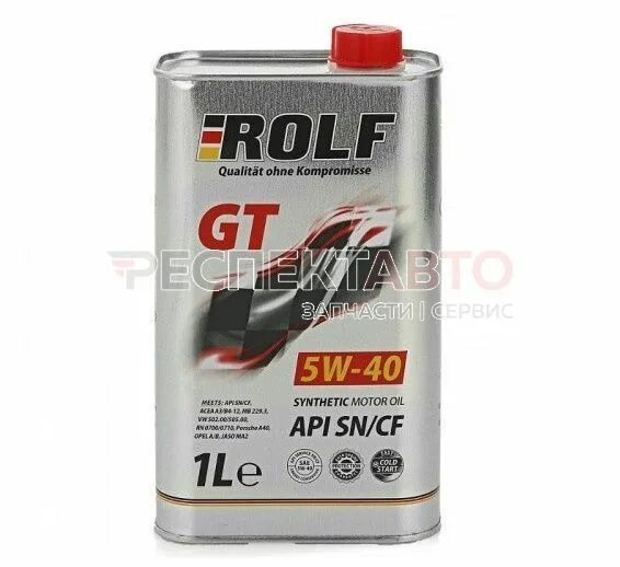 Моторные масла rolf gt 5w40