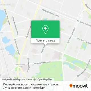 Карта спб луначарского