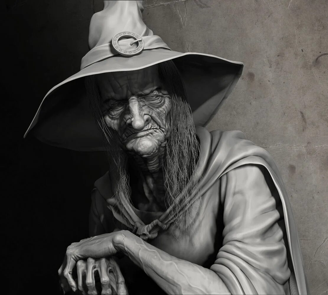 Старые бабки ведьмы. Старая шляпа ведьмы.