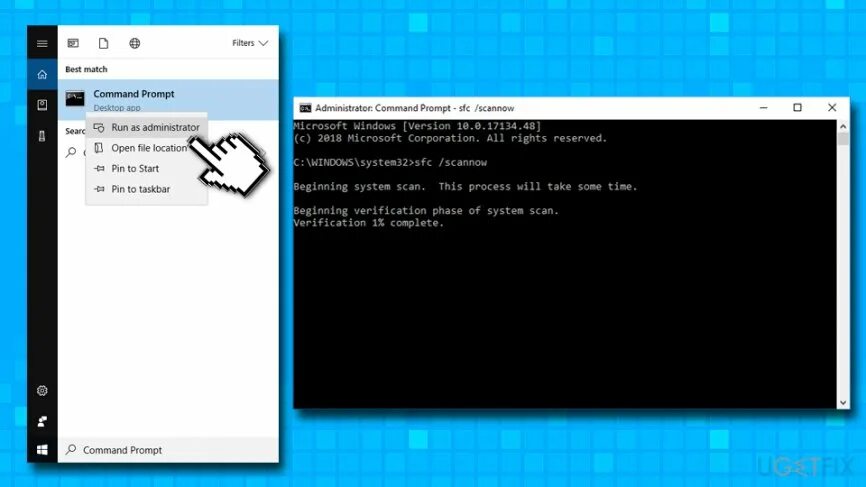 Filters command. Как открыть administrator command prompt. sfc scan gс графический аналог.