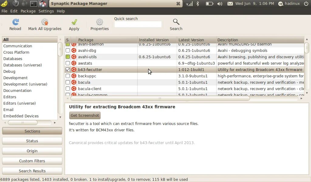 Synaptic package Manager. Пакетный менеджер. Analog synaptic package Manager.