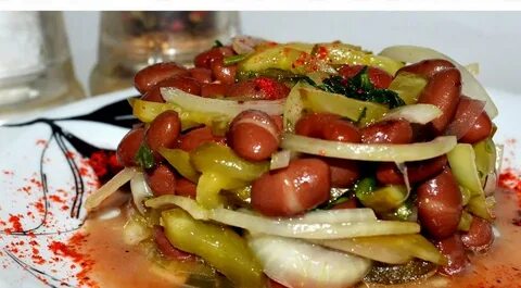Рецепт из фасоли с огурцами