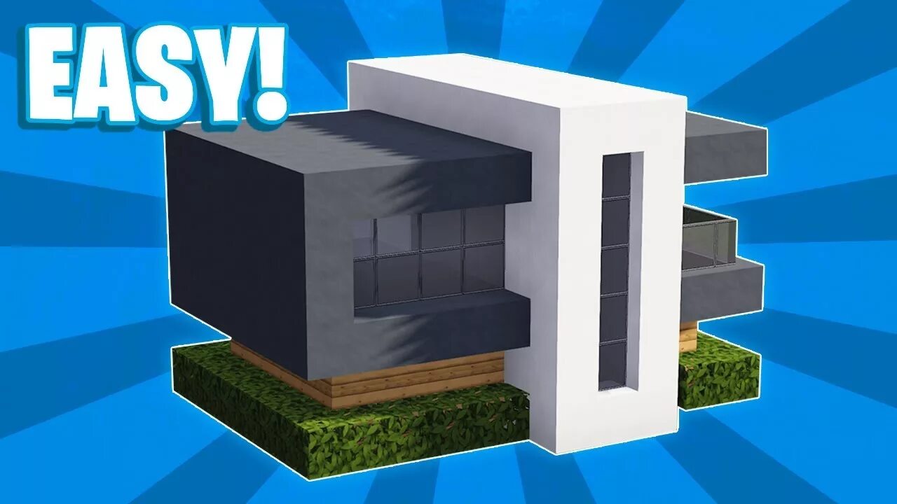 Minecraft modern house tutorial