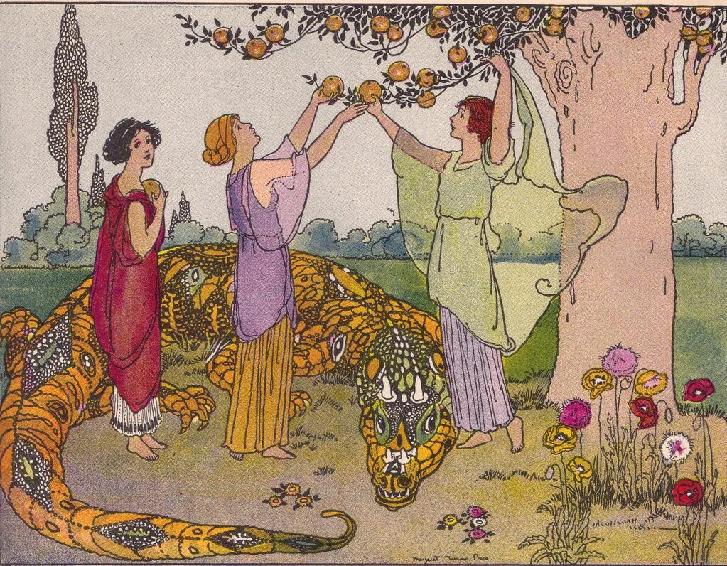 Миф золотые яблоки. Миф золотые яблоки. Миф о геракле золотые яблоки гесперид. Дерево гесперид. Двенадцатый подвиг.