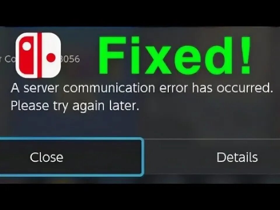 Support nintendo switch error. Support nintendo switch error