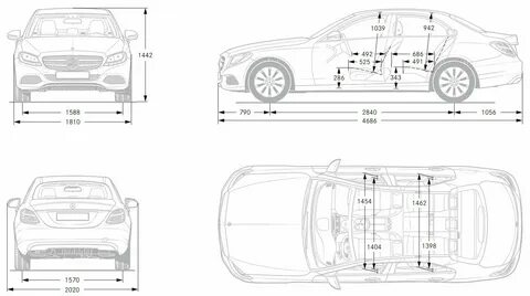 Мерседес w205 размеры