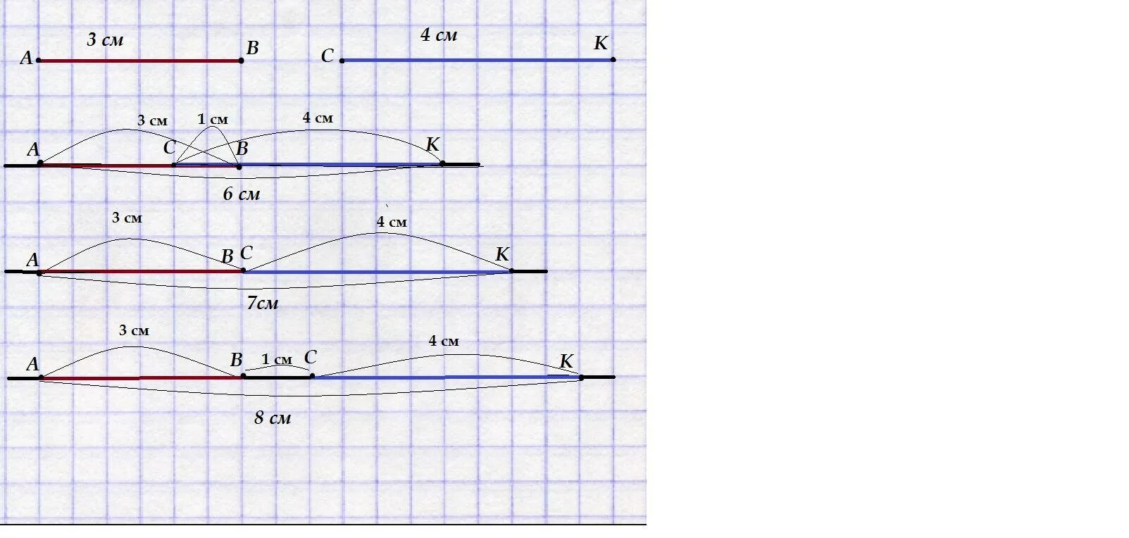 Отрезок sk 30 см. Рисунок из отрезков. Изобразите отрезок а б 12 сантиметров изобразите отрезок равный. Отрезок разделенный на 10 частей. Вычисли в столбик выполни проверку ответ.