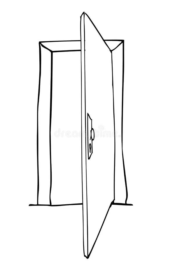 There was an opened door. Дверь скетч. открытая дверь эскиз. door sketch.