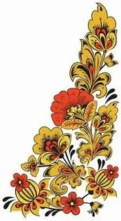 Наклейки хохлома