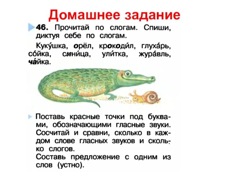 Предложение со словом крокодил. Крокодил по слогам. Предложение со словом крокодил 1 класс. Кукушка на слоги.