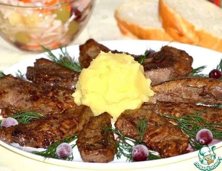 Нежные отбивные из печени Отбивная, Кулинария, Еда