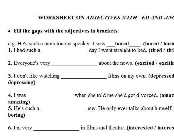 Ed ing exercises. Прилагательные ed ing worksheets. прилагательные ed ing упражнения. ing ed adjectives упражнения. ed ing упражнения.