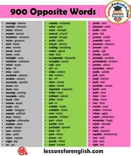 Write the opposite word