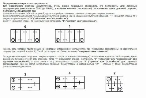 Как узнать тип аккумулятора