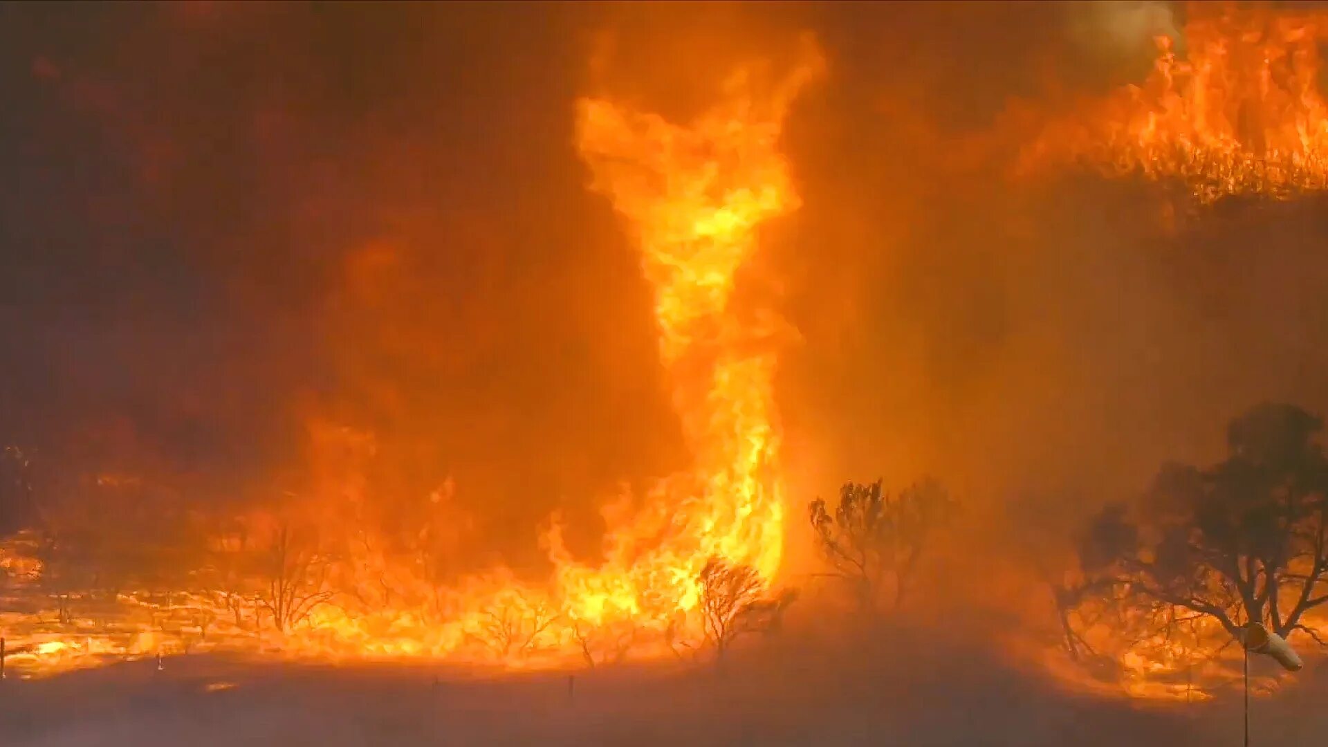 Firestorm of pelting