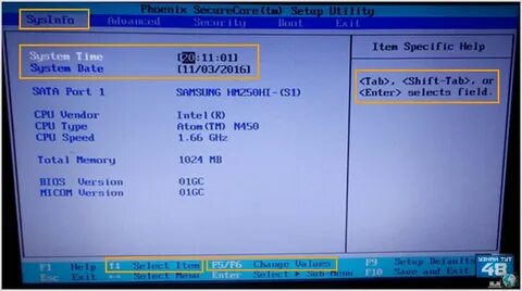 Bios time