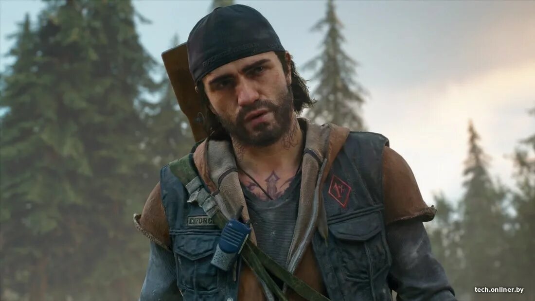 Игра зомби байкер. Days gone Капитан ополчения. Кортни Дрейпер Days gone.