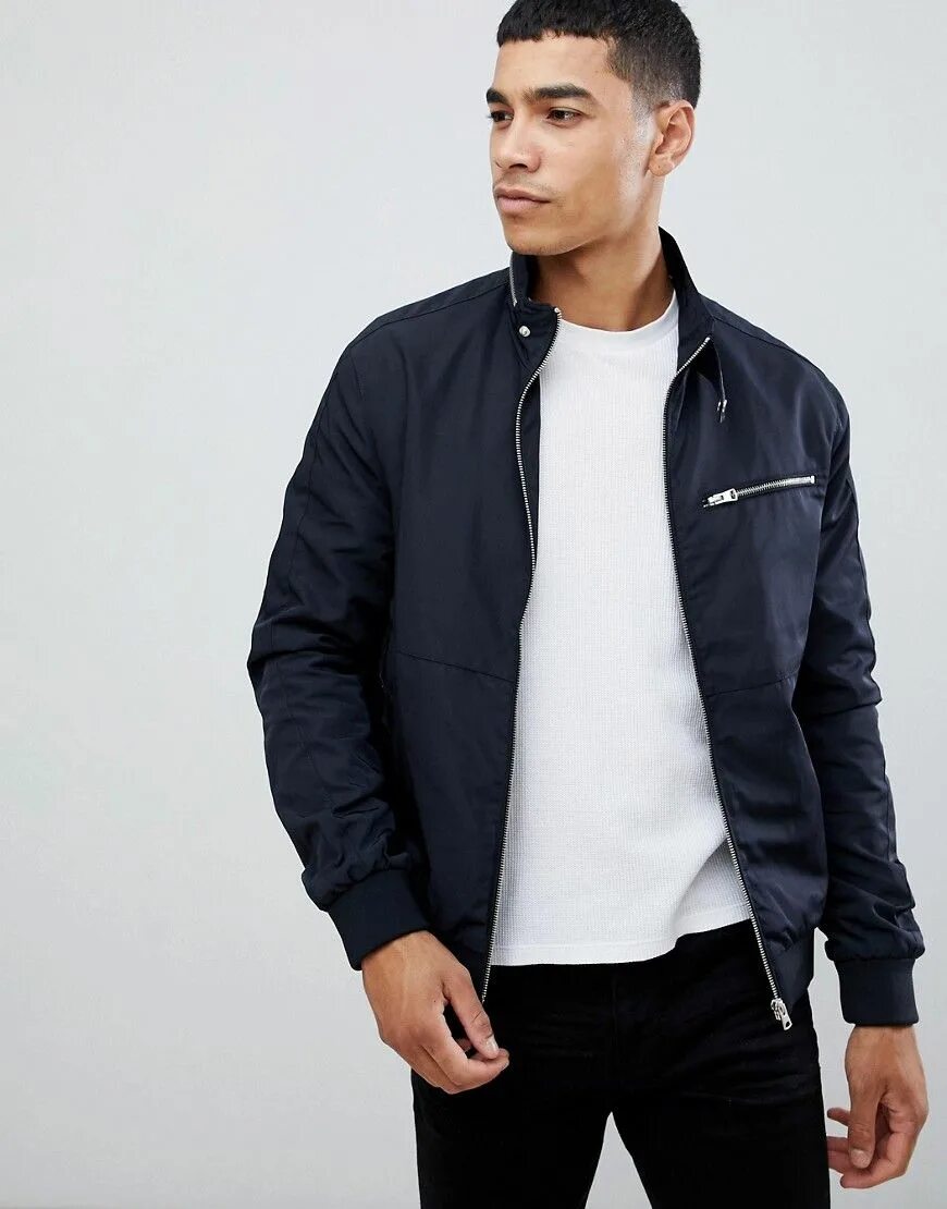 Коричневые куртки лоок. New look jacket. Куртки нью лук. Косуха нью йоркер зеленая. Джинсовка asos denim мужская чёрная.