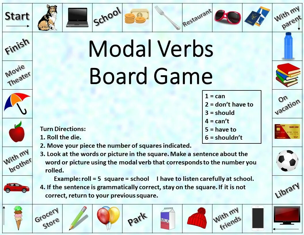 Board game verbs. Modal verbs game. modal verbs boardgame. modal verbs board game. should board game.