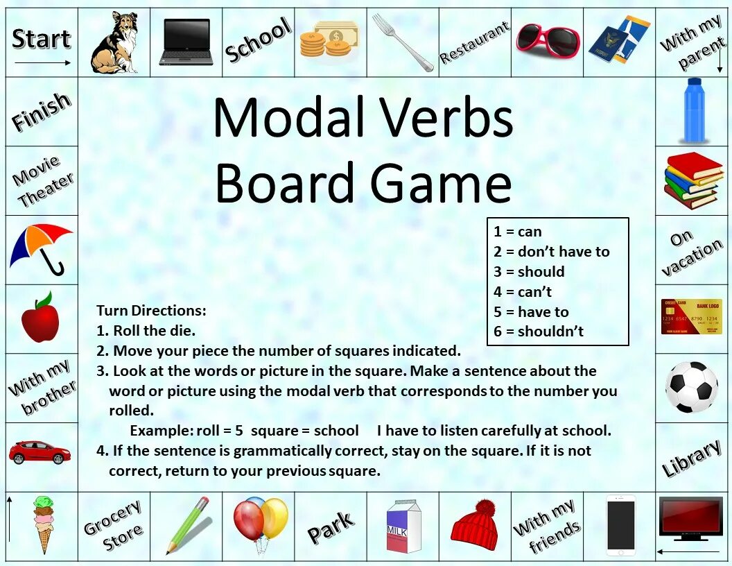 Modal verbs game. Modal verbs boardgame. Modal verbs Board game. Should Board game.