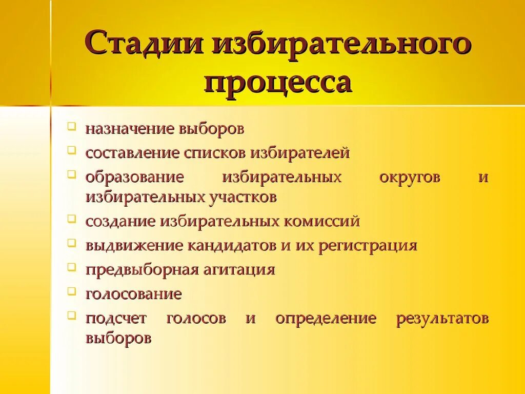 Перечислите этапы выборов. Стадии избирательного процесса. Стадии избирательного процесса в РФ. Основные этапы избирательного процесса. Назовите основные этапы избирательного процесса.