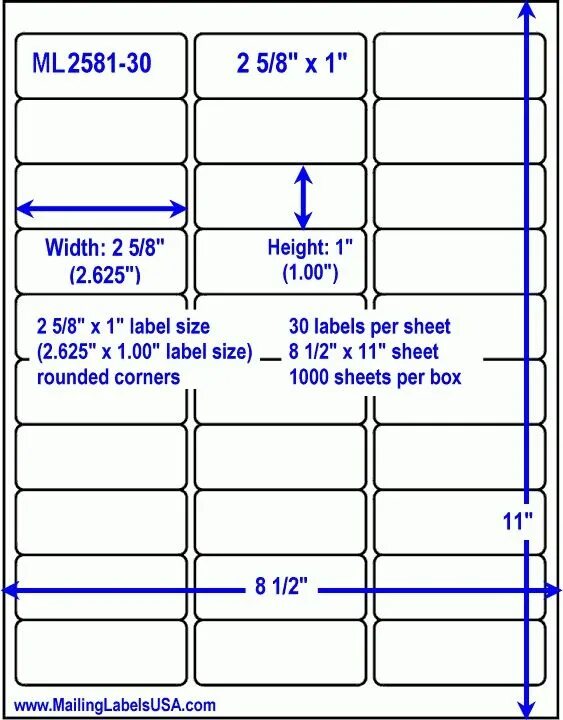 Label size label size 1. Return label sample. address blank.