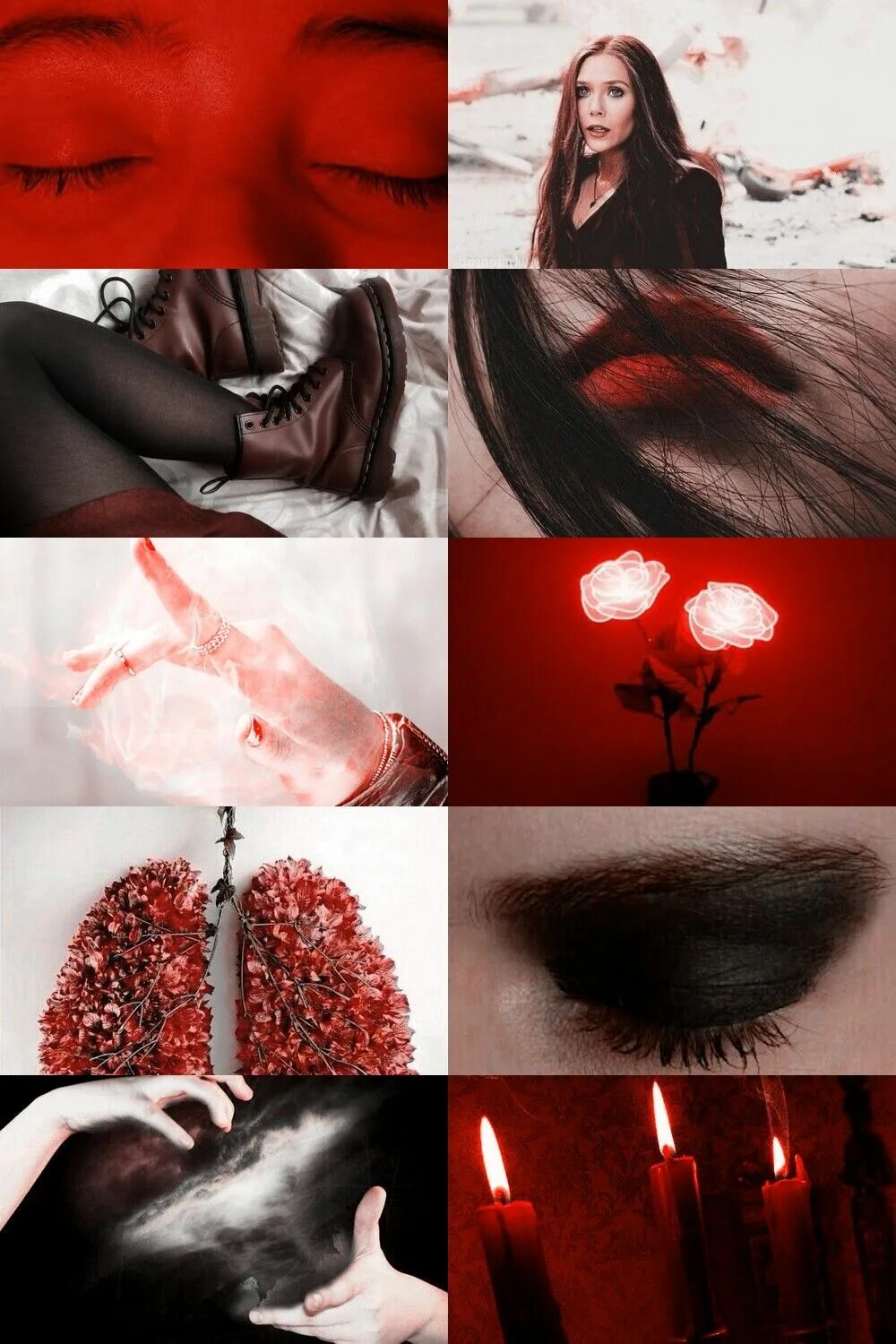 Эстетика Пейтон вампира. Красный цвет коллаж.