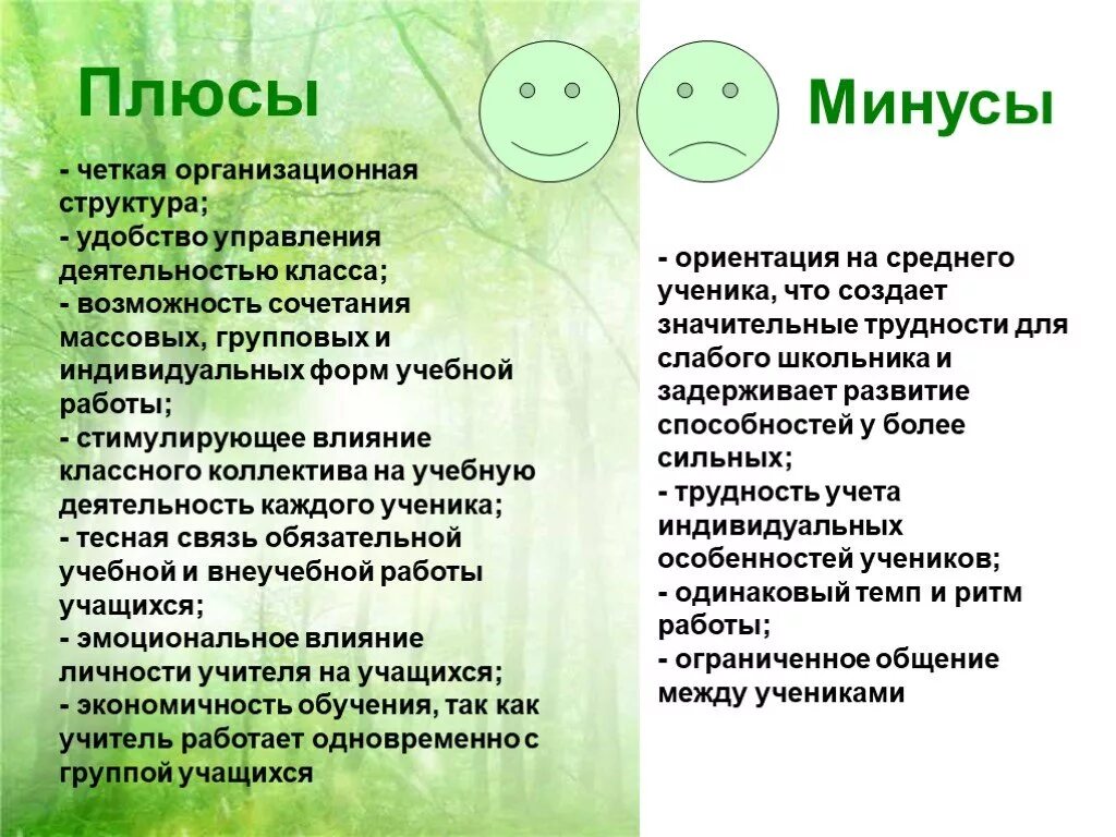 Обсудите с одноклассниками плюсы и минусы. Плюсы и минусы форм обучения. Учреждения плюсы и минусы. Плюсы и минусы образовательных организаций. Плюсы и минусы индивидуальной работы.