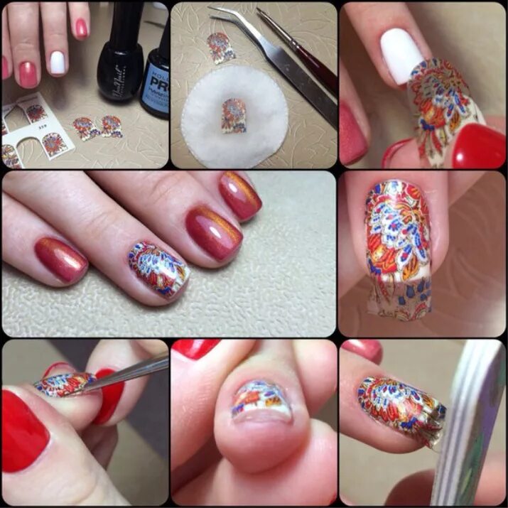 маникюр с помощью слайдера. пошагово маникюр с наклейками. слайдер на ногтях пошагово. слайдер на ногтях пошагово. нанесение слайдеров на гель.