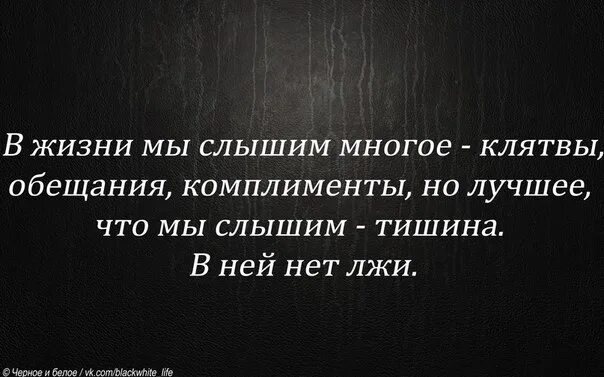 Многого не слышал. В жизни я слышала многое клятвы обещания. в жизни я слышала многое клятвы обещания комплименты. в жизни я много слышала обещаний клятв комплиментов. люблю тишину и спокойствие.