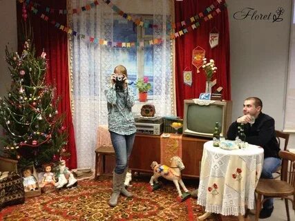 Сценарий нового года в ретро стиле