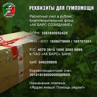 Перечень товаров для гуманитарной помощи