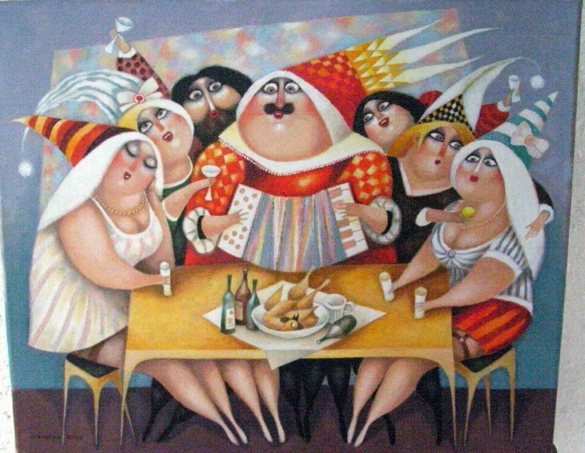 Кухонные посиделки. Веселые посиделки. посиделки на кухне. душевные посиделки. картина &quot;посиделки&quot;.