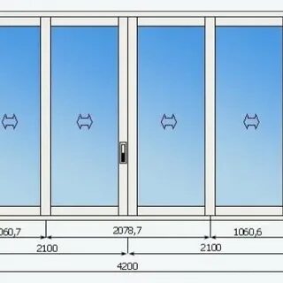 Размеры балконных рам