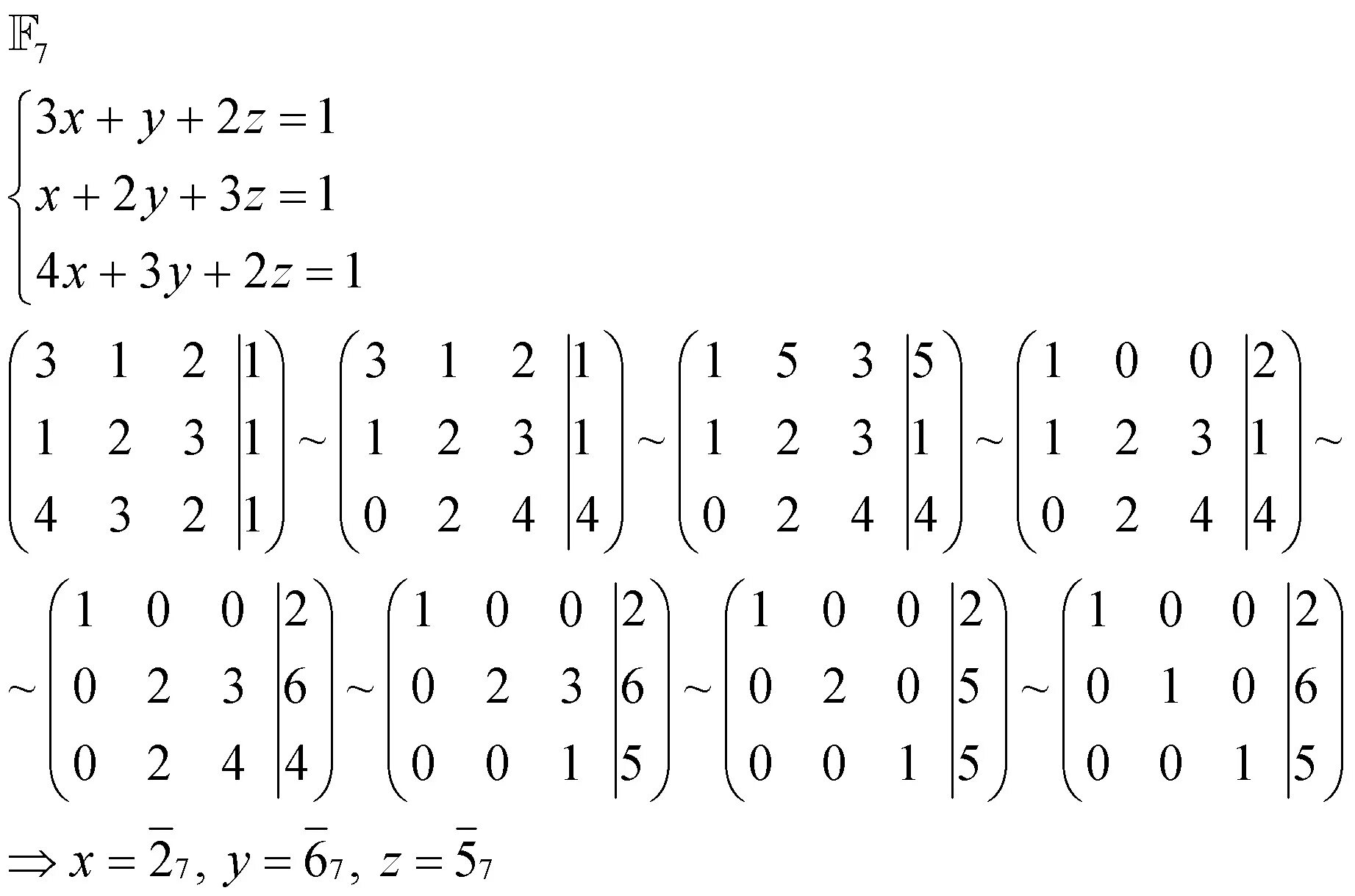 Решить систему уравнений в поле вычетов. Решение обратной матрицей x+2y+3z=2. Матрица x1-x3=2, x1+x2+x3=6. Матрица 2х+3y-z=2. X y 2z 3