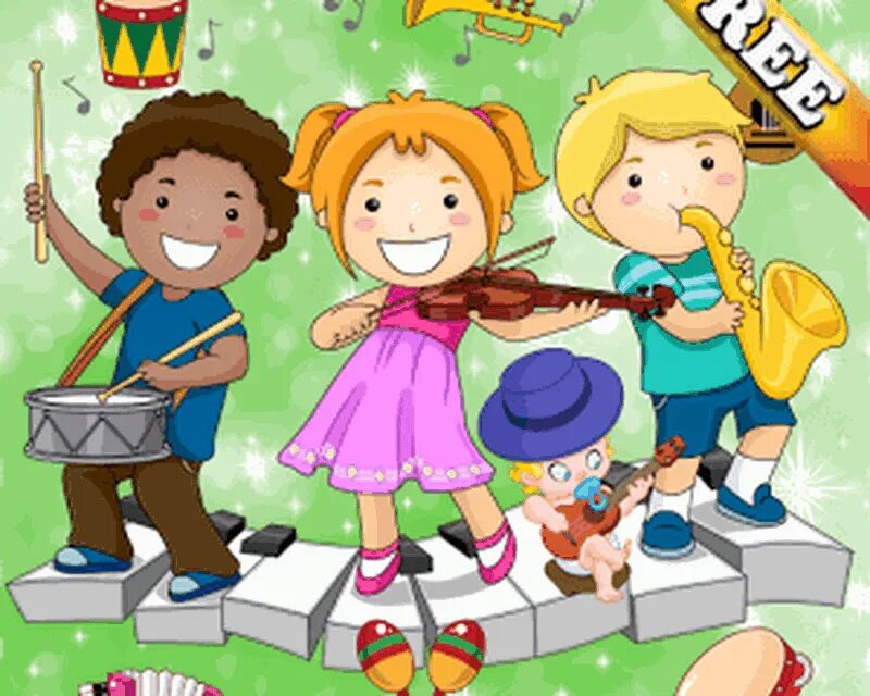 веселые музыканты. музыкальные инструменты эстрадного оркестра. дети играющие на музыкальных инструментах. оркестр иллюстрация. веселые музыканты.