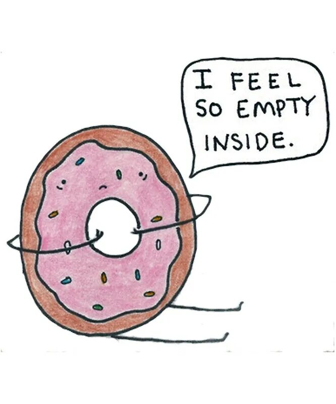 I feel empty. Пончик мем. пончик пародия. empty inside art. ренгоку пончик мем.