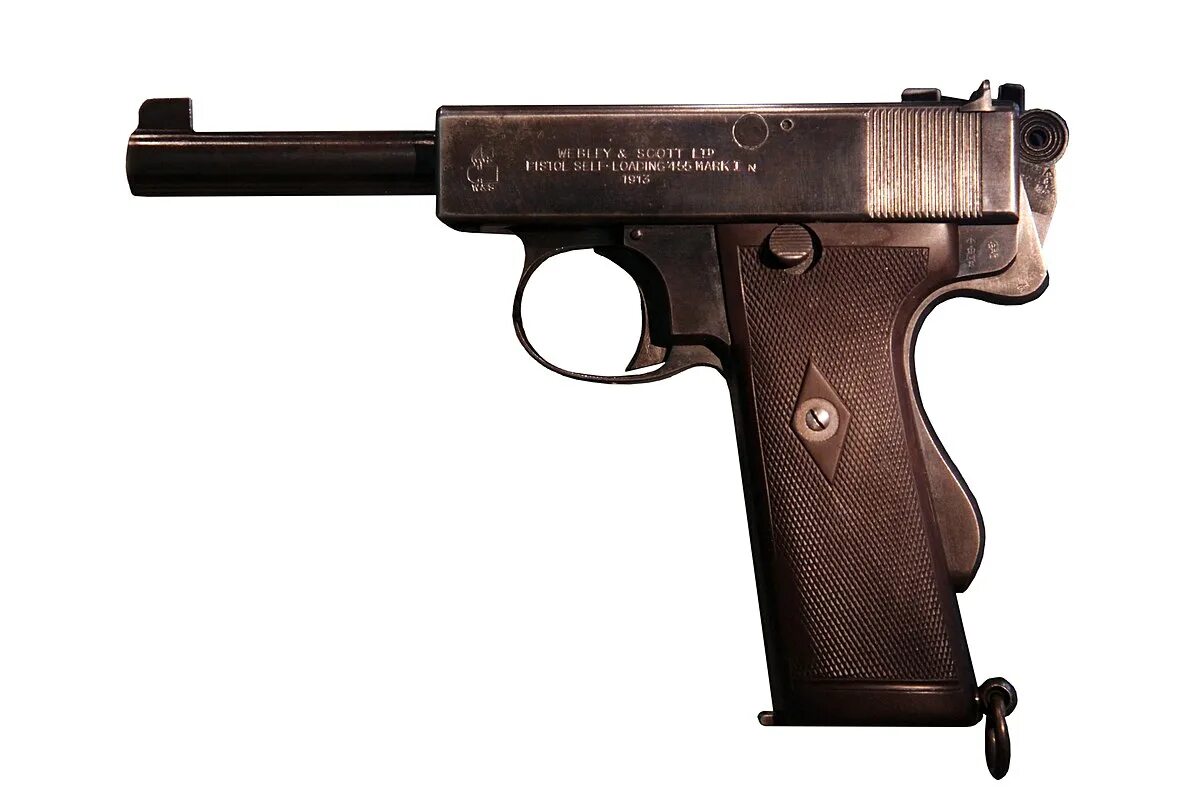 Webley self-loading Pistol. Webley & Scott .32 automaticc.