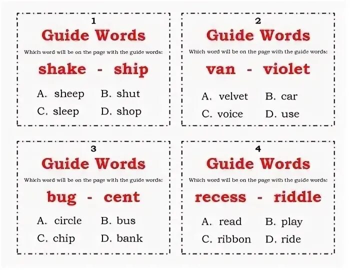 Study skills worksheet. Guide words. Hazop guide. Dictionary skills worksheet. Guide words.
