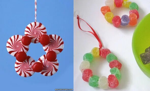 поделка с конфеткой. елочное украшение конфета. елочная игрушка из конфет. букет клубника в шоколаде. новогоднее украшение конфета.