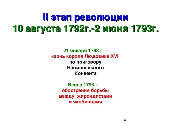 Событие французской революции 1793 г. Второй этап французской революции 1792-1793. 2 этап французской революции 18 века. второй этап французской революции. этапы французской революции.